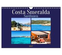 Costa Smeralda Sardinien (Wandkalender 2027 DIN A4 quer), CALVENDO Monatskalender: Ihr Jahr im smaragdfarbenen Paradies