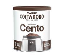 Costadoro Cento Macinato per Moka e Filtro, 100% Arabica dal Gusto Dolce ed Equilibrato, 1 Latta Richiudibile da 250 gr, Qualità Superiore Made in Italy