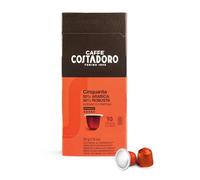 Costadoro Cinquanta, 10 Capsule Compatibili con Nespresso®*, 50% Arabica e 50% Pregiata Robusta, Caffè Espresso Intenso e Corposo, Qualità Superiore