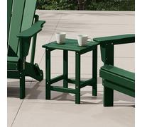 Costaelm Adirondack - Tavolino quadrato da esterno in polietilene ad alta densità, resistente alle intemperie, tavolo da balcone per piscina, mare, giardino, per esterni