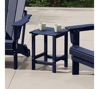 Costaelm Adirondack - Tavolino quadrato da esterno in polietilene ad alta densità, resistente alle intemperie, tavolo da balcone per piscina, mare, giardino, per esterni