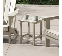 Costaelm Adirondack - Tavolino quadrato da esterno in polietilene ad alta densità, resistente alle intemperie, tavolo da balcone per piscina, mare, giardino, per esterni