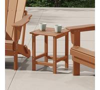 Costaelm Adirondack - Tavolino quadrato da esterno in polietilene ad alta densità, resistente alle intemperie, tavolo da balcone per piscina, mare, giardino, per esterni