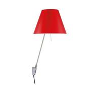 Costanzina Applique Alluminio M. Paralume Rosso