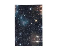 Costellazione, ammassi stellari, galassie, bandiera dai colori vivaci, 0,9 x 0,9 m, per esterni, bandiere con occhielli in poliestere di alta qualità