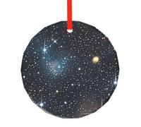 Costellazione ammassi stellari galassie eleganti ornamenti di Natale rotondi in vetro per albero classico decorazione di festa regali di nozze