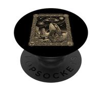Costellazione dell'oceano del totem della balena assassina dell'orca celeste PopSockets PopGrip Adesivo