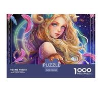 Costellazione Puzzle 1000 Pezzi per Adulti Puzzle I Dodici Segni Zodiacali 1000 Pezzi Gioco Classico Educativo Bel Puzzle Decorativo Colorato Gioco Puzzle per Tutta la Famiglia per Donne Regali