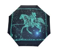 Costellazione Spaziale Pegaso Stella Ombrello Pieghevole Automatico Ombrelli Antivento Protezione UV da Viaggio per Bambini Ragazzi Ragazze