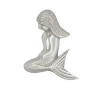 Costello Coastal - Pomello a sirena (rivolto a sinistra) | Finitura in nichel spazzolato | Accessori per cucina, camera da letto, soggiorno, mobili da bagno e cassetti