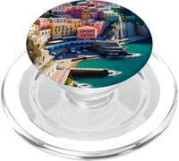 Costiera Amalfitana Città Italiana Cliff con case colorate PopSockets PopGrip per MagSafe