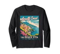 Costiera Amalfitana La Dolce Vita Italia Bellezza scenica Maglia a Manica