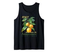 Costiera Amalfitana Vacanze Mar Mediterraneo Limoni Italiani Retro Canotta