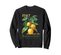 Costiera Amalfitana Vacanze Mar Mediterraneo Limoni Italiani Retro Felpa