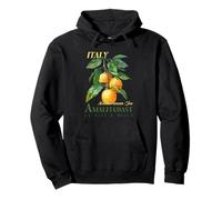 Costiera Amalfitana Vacanze Mar Mediterraneo Limoni Italiani Retro Felpa con Cappuccio