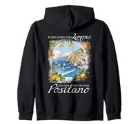 Costiera Amalfitana Viaggi Italiani Limoni Positano Costa D´amalfi Felpa con Cappuccio