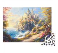 Costiera castello sogni Rompicapo 1000 Pezzi In cartone Riciclato,Un Puzzle Per Impossibile Difficile Arduo Stimolante,Ideale Per Decorazione Casa Design,Regali Per Le Donne,Regali Per Gli Uomini 70