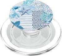 Costiera Nipote Carino Stella Marina Strisce Blu Estate PopSockets PopGrip per MagSafe