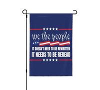 Costituzione americana da rileggere - Striscione da giardino 12"x18"