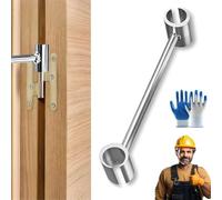 Costlyous/Prosperousk Door Hinge Adjustment Tool, 14-19mm Hinges Gap Adjusting Wrench, Heavy Duty Door Hinge Repair Tool for Residential，fire, Security, Doors, Ergonomic Design for Easy Repair (Small)