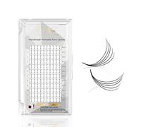 Costory Estensioni delle Ciglia Volume Russo Long Stem Larghezza Stretta Premade Fans Eyelash Extensions Risparmia Tempo Professionali Naturale Ciglia Finte (Spessore 0.07mm D Curl 15mm 5D)