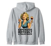 Costoso Difficile Discorsi Indietro Divertente Retro Wine Felpa con Cappuccio