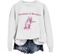 Costoso E Difficile Maglione, Costoso E Difficile Maglione Con Scoiattolo, Costoso Difficile E Parla Indietro, bianco, S