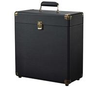 Costravio Custodia per dischi in vinile LP Collection, resistente all'acqua, organizer per dischi in vinile, contiene 45 dischi di valore da 17,2 cm, 25,2 cm, 30,5 cm, pieghevole, colore nero