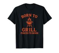 Costretto a Lavorare BBQ Pitmaster Humor Maglietta