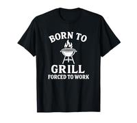 Costretto a Lavorare BBQ Pitmaster Humor Maglietta