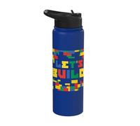 Costruiamo Mattoni Master Builder Building Brick Builder Stainless Steel Insulated Water Bottle
