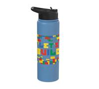 Costruiamo Mattoni Master Builder Building Brick Builder Stainless Steel Insulated Water Bottle