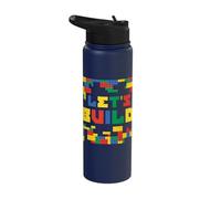 Costruiamo Mattoni Master Builder Building Brick Builder Stainless Steel Insulated Water Bottle