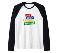 Costruiamo Qualcosa Insieme Mattoni Giocattolo Maglia con Maniche Raglan