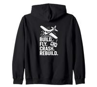 Costruire Fly Crash Ricostruire RC Aviazione Felpa con Cappuccio