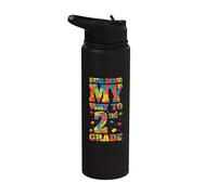 Costruire la mia strada per la seconda elementare 100 giorni di scuola Stainless Steel Insulated Water Bottle