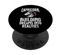 Costruire sogni in realtà Capricorno PopSockets PopGrip Adesivo