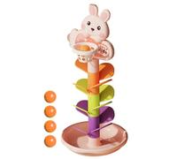 Costruisci e Impila Pista per Biglie,Giocattoli Interattivi Con Pista Per Palline Caduta E Impilamento | Torre Di Apprendimento Attività Educativa Sviluppo Cognitivo Per Bambini Scuola Infanzia