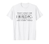 Costruisco PC e so Cose Divertente PC Builder Gamer Maglietta