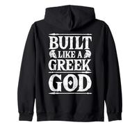 Costruito Come Un Dio Greco Antica Grecia Design Mitologia Greca Felpa con Cappuccio