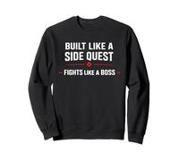 Costruito Come Una Missione secondaria combatte Come Un Boss Divertente Gamer Felpa