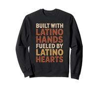 Costruito con Mani Latino Hispanic Heritage Month Felpa