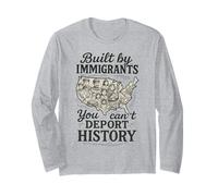 Costruito da immigrati Che Non puoi deportare la Storia PRO Immigrazione Maglia a Manica