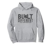 Costruito Diverso: Ho Quel Cane Dentro di Me Felpa con Cappuccio, Unisex per Adulti, Grigio Melange, XL