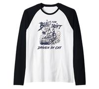 Costruito per Drift Driven By Cat RC Car Drifting Feline Maglia con Maniche Raglan