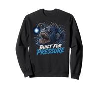 Costruito per la Pressione Pescatore Pesce Deep Sea Graphic Felpa