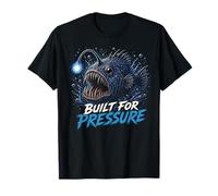 Costruito per la Pressione Pescatore Pesce Deep Sea Graphic Maglietta