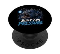 Costruito per la pressione pescatore Pesce Deep Sea Graphic PopSockets PopGrip Adesivo