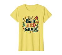 Costruito per la Terza elementare: School Essentials Adventure Maglietta, Donna, Limone, L