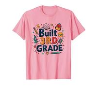 Costruito per la Terza elementare: School Essentials Adventure Maglietta, Uomo, Rosa, M